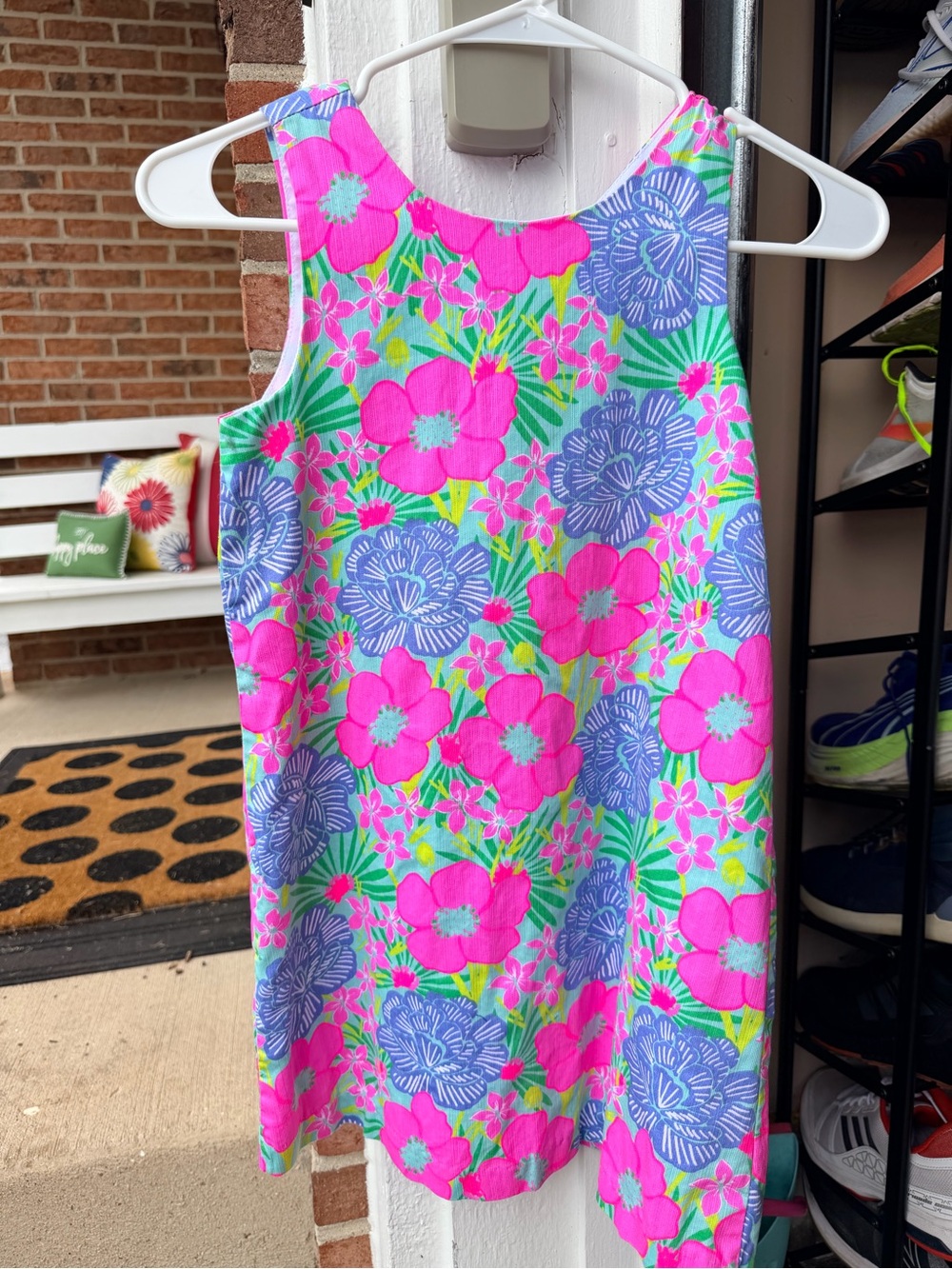 Tommy Bahama Pink, Blue & Green Floral Dress